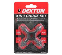 Dekton 4 In 1 Universal Drill Chuck Keys Four Head Wrench Drill Power Useful Too