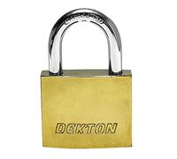 Dekton DT70131 40MM Titanium Plated Iron Padlock, Black