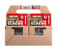 Dekton 420PCS Yellow Chipboard Screws, Zinc Plated - Durable & Corrosion-Resistant | Perfect for Wood, Chipboard, and General Construction | Ideal for DIY Projects and Professional Use