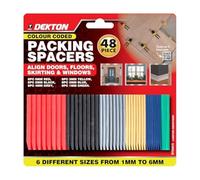Dekton 48PC Packing Spacers, for Precise Alignment & Spacing | Ideal for Flooring, Tile, Cabinetry & Door Frames | Assorted Sizes for Versatile Use | Perfect for DIY & Professional Projects