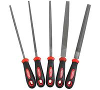 Dekton 5 Piece Engineers File Set - Complete filing set with 5 sized and shaped blades| Double cut for easier filing| Anti-slip soft grip handles| High Carbon Steel for Precision Metalworking, Shaping