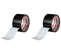 DEKTON 50MM X10M Black Cloth Duct Tape | Up to 600V Protection | Self-Fusing Adhesive PVC Tape | Water Resistant for Durability | Works in -0 to 8°C Temperatures | Strong, Reliable, and Long-Lasting
