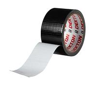 DEKTON 50MM X10M Black Cloth Duct Tape | Up to 600V Protection | Self-Fusing Adhesive PVC Tape | Water Resistant for Durability | Works in -0 to 8°C Temperatures | Strong, Reliable, and Long-Lasting