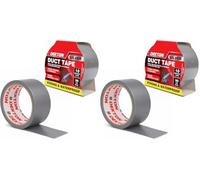 DEKTON 50MM X10M Silver Cloth Duct Tape | Up to 600V Protection | Self-Fusing Adhesive PVC Tape | Water Resistant for Durability | Works in -0 to 8°C Temperatures | Strong, Reliable, and Long-Lasting