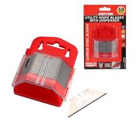 DEKTON 50Pc Carbon Steel Utility Blades
