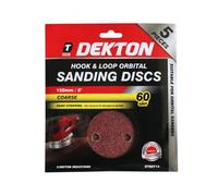Dekton 5Pc Hook And Loop Orbital Sanding Disc, Dt80714