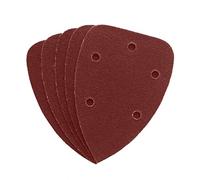 DEKTON DT80766 5Piece Medium 80 Grit Paper Backing Orbital Sander Discs, 100x140mm, Aluminum Oxide, Compatible with Plastic