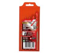 Dekton 5Pc Multi Material Tile Drill Bits Carbide Tips Ceramic Glass Porcelain