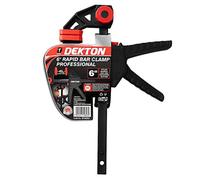 DEKTON 6'' Bar Clamp Wood Working F Clamp Grip Ratchet Quick Release Squeeze