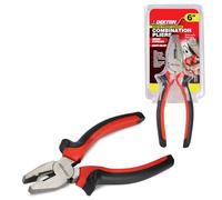 Dekton 6" Combination Pliers, Heat-Treated Drop Forged Carbon Steel, Shockproof Anti-Slip Two-Component Handles, Ergonomic, Durable Multi-Purpose Hand Tool