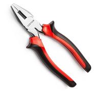 Dekton 6" Combination Pliers-Versatile Hand Tool for Cutting, Gripping, Twisting| High-Carbon Steel Construction|Ergonomic Non-Slip Grip Handles|Precision Machined Jaws| Ideal for Electrical, Plumbing