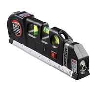 Dekton 6 in 1 Laser Level Bubble Spirit Level Tape Measure Metric Imperial Tape Ruler