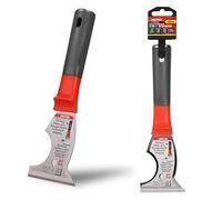 DEKTON 6 in 1 Multi Purpose Knife 60mm, 1.8mm - Stainless Steel Blade with Ergonomic Rubber Grip Handle for Filling Cracks, Scraping Wallpaper, Repairing Holes & Decorating Tasks