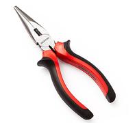 Dekton 6-inch Long Nose Pliers- Precision Needle Nose Pliers| Durable Carbon Steel Construction| Ideal For Gripping, Bending, Cutting Wires| Ergonomic Handle For Control| Essential Tool For Electrical