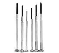 Dekton 6 Piece Precision Screwdriver Set-Anti slip handle with rotating top| Chrome vanadium/molybdenum| Accurately machined for ultimate fit| Handy storage case| Ideal for repairing electrical items