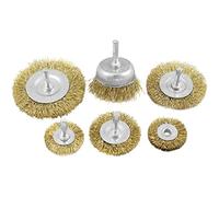 Dekton 6pc Rotary Wheel And Cup Brush Set - Use With Any Power Drill To Remove Paint, Rust And Scale| Set Includes:5 Wire Wheel Brushes,1 Wire Cup Brush| 6mm Shank| Ideal For Hard To Reach Places