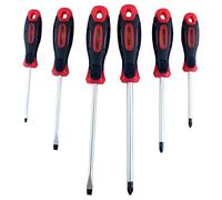 Dekton 6pc Screwdriver Set-Durable & Ergonomic Design| Includes Phillips & Slotted Tips| Precision-Machined for Accurate Fit| Comfortable Non-Slip Handles| Essential Kit for DIY, Repairs & Maintenance