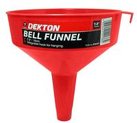 Dekton 7 1/2" Funnel | Straight Spout for Easy & Precise Pouring | Perfect for Transferring Liquids in the Garage or Car | Ideal for Fuel, Oil, and Fluid Refills | Durable, Easy-to-Use Design