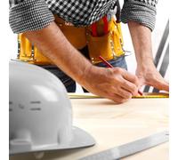 Dekton 7 Piece Pencil and Sharpener Set-175mm Oval Section Carpenter Pencils with Soft Lead|Special Sharpener Suitable for Carpenters Pencils|Ideal for Marking Wood and Other Materials