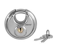 Dekton 70MM Discus Padlock | Heavy-Duty Iron Construction with Tough Shackle | Includes 3 Steel Keys | Ideal for Gates, Sheds & Storage | Durable Locking Mechanism | For Home and Industrial Use