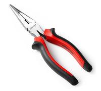Dekton 8-inch Long Nose Pliers- Precision Needle Nose Pliers| Durable Carbon Steel Construction| Ideal For Gripping, Bending, Cutting Wires| Ergonomic Handle For Control| Essential Tool For Electrical