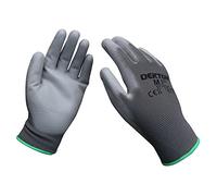 DEKTON 8/M Snug Fit PU Coated Working Gloves | Flexible & Strong Protection | Ideal for Workshop & DIY Tasks | Anti-Slip Latex Coating | CE Cat 2 & EN388 Certified for Superior Mechanical Protection
