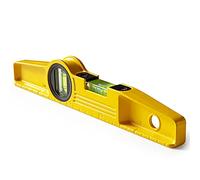 DEKTON 9-Inch Torpedo Scaffolders Level with Magnets | 250mm Magnetic Base for Hands-Free Use | Horizontal and Vertical Vials for Precision | Durable Construction with Hanging Hole for Easy Storage