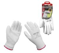 Dekton 9/L Decorators PU Coated Working Gloves | Flexible & Strong Protection | Ideal for Workshop & DIY Tasks | Anti-Slip Latex Coating | CE Cat 2 & EN388 Certified for Superior Mechanical Protection