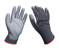 DEKTON 9/L Snug Fit PU Coated Working Gloves | Flexible & Strong Protection | Ideal for Workshop & DIY Tasks | Anti-Slip Latex Coating | CE Cat 2 & EN388 Certified for Superior Mechanical Protection
