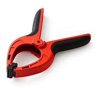 Dekton 9" Pro Clamp with 100mm Jaw Opening, Heavy Duty Rubber Non-Slip Grip, Durable Tough Plastic Construction, Hinged Jaws for Improved Grip on Uneven Surfaces, Ideal for Woodworking & DIY Projects