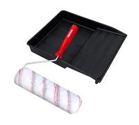 Dekton 9" Roller And Tray Emulsion Masonry Ideal For External Use-Ideal for rough surfaces| Medium pile woven fabric sleeves| Ideal for external use| Durable Finish| Seamless Repairs| Roller and Tray