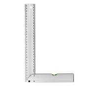 Dekton Aluminium Square 12" - Durable Hardened and Tempered Steel with Built-in Horizontal Spirit Level for Precision Measurement and Alignment in Carpentry and DIY Projects
