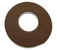 Dekton Brown Excluding Draught Tape - 5m x 10mm Foam Weather Strip with 5mm Thickness for Doors and Windows, Self-Adhesive Backing, Easy to Cut and Apply for Effective Insulation and Draft Prevention.