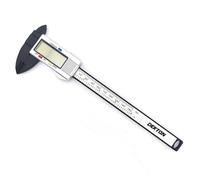 Dekton Carbon Fiber Digital Caliper - Precision Measuring Tool with 0-150 mm Range, 0.1 mm Reading Accuracy, Includes LR44 Battery for Accurate Measurements in Various Applications.