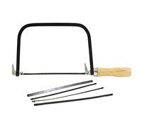 Dekton Coping Saw - Adjusts To Any Cutting Angle| Durable Steel Blades| Includes 5 Blades 2 X 32 Tpi, 2 X 24 Tpi, 1 X 18 Tpi Blades| Ideal For Woodworking, Carpentry, Diy Projects| Adjustable Tension