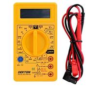 Dekton Digital Multimeter with Auto Polarization | Perfect for Workshops, Laboratories, and DIY Projects | Measures AC/DC Voltage | 3.5" Easy-to-Read LCD Display for Accurate Readings