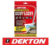 Dekton Double Sided Dust Sheet Water Resistant Protection Painting 3M X 2.5M Diy