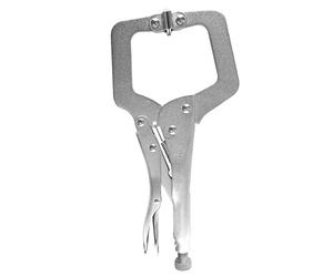 DEKTON DT20331 C Locking PLIER,Silver,6",150mm,Quick Release,Adjustable Screw,HARDERED Steel,PRECISON Teeth,Heavy Duty.