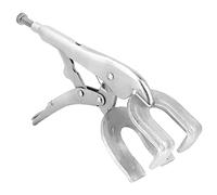 DEKTON DT20335 Welding Locking PLIER Silver 10",250MM,Adjustable Screw,HARDERED Steel,PRECISON Teeth,Heavy Duty.