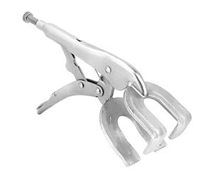 DEKTON DT20335 Welding Locking PLIER Silver 10",250MM,Adjustable Screw,HARDERED Steel,PRECISON Teeth,Heavy Duty.