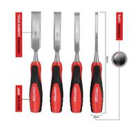 Dekton Dt40125 Chisel Set 4 Piece