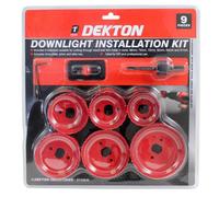 Dekton Dt45840 9 Piece Downlight Installation Kit Includes 6 Holesaw