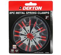 Dekton Dt60652 8Pc 2" Metal Spring Clamp/stall Clip Holder Set