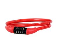 DEKTON DT70310 Combination Bike Lock, Black/Red, 8 mm x 650 mm
