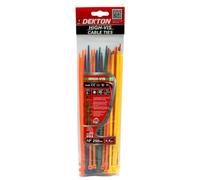Dekton Dt70452G 50 Piece 4.8mm X 250mm High Vis Cable Ties
