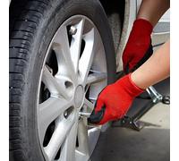 Dekton Dt70705 Heavy Duty Working Gloves Size 8 (M) Black/red