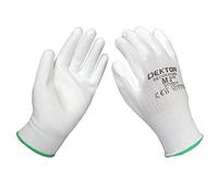 DEKTON DT70814 Decorators PU Coated Gloves,RED,Size 8/M CAT11,EN388,Ultra Grip, Perfect for DIY,Building, Decorating, Garden.