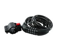 DEKTON DT71200 10X1200MM 4 Digit Combination Cable Lock with Holder Padlock, Black