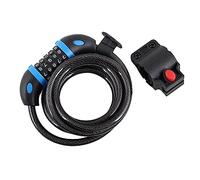 DEKTON DT71210 12X1500MM 5 Digit Combination Cable Lock with Holder,Weather and Scratch RESITANT, Ultra Strong, Ideal for Bikes, Motorbikes, Scooters/LADDERS/Gates/Warehouse.