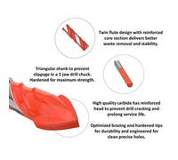 Dekton Dt80298 Multi Material Tile Drill Bit Set 5-10